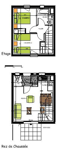 2-bed lot plan example